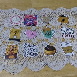 Stickers bundle for coffee lovers, coffee theme